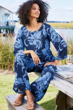 Soft Surroundings Oceo Gauze Wide-Leg Pants| Pants
