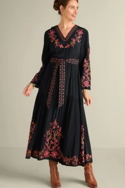 Soft Surroundings Onyx Embellished Maxi Dress| Dresses