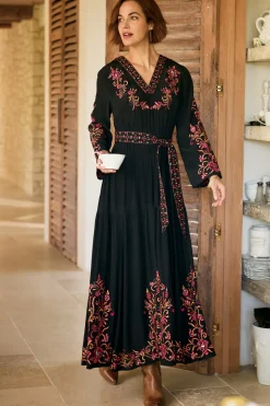 Soft Surroundings Onyx Embellished Maxi Dress| Dresses