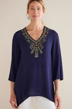 Soft Surroundings Paulina Gauze Pullover| Tops