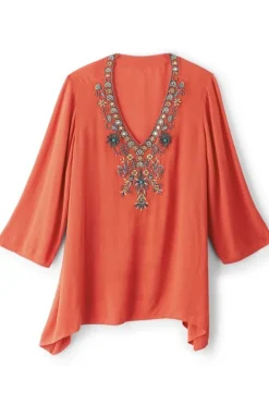 Soft Surroundings Paulina Gauze Pullover| Tops