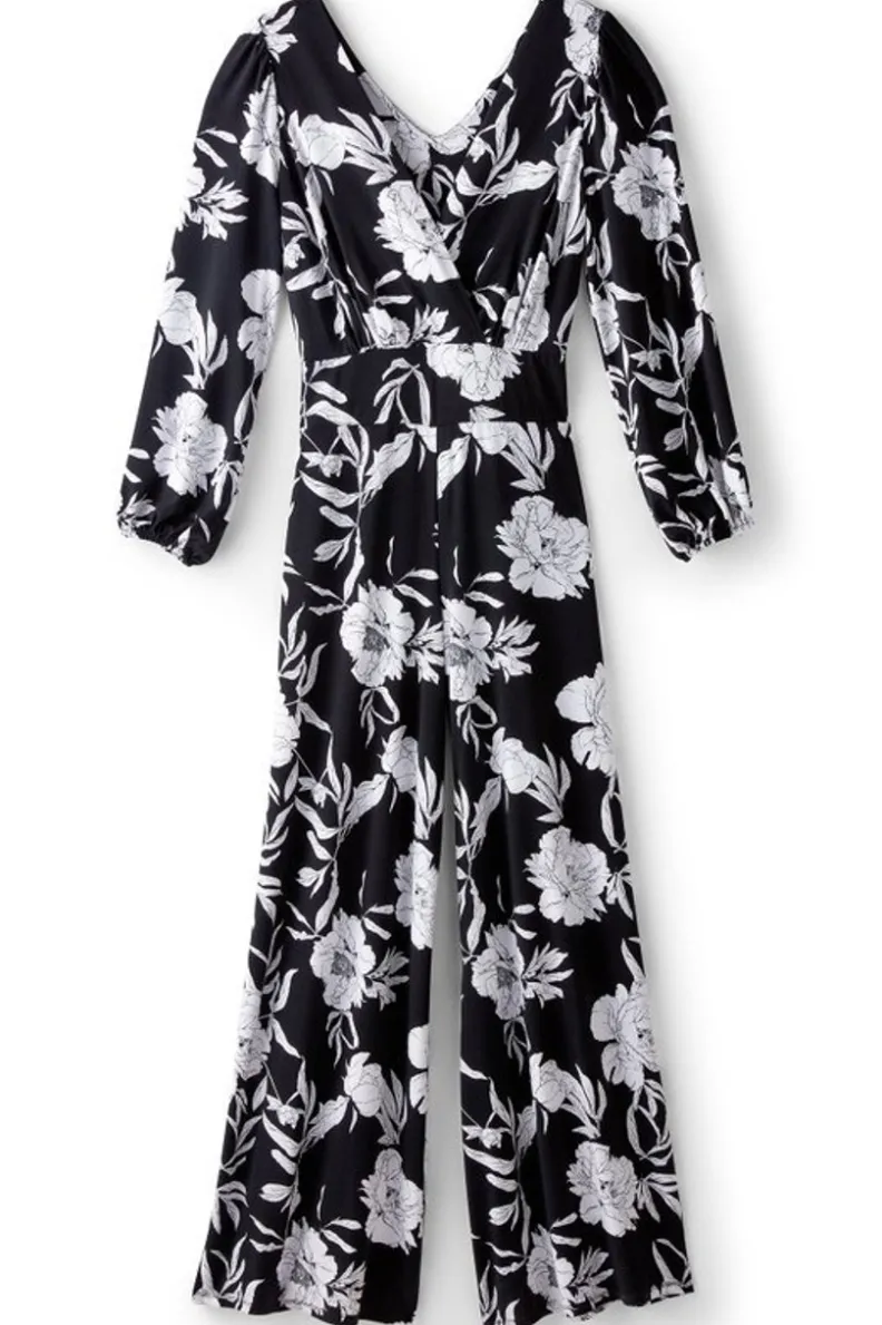 Soft Surroundings Penelope Long Sleeve Jumpsuit| Dresses|Jumpsuits