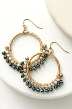 Soft Surroundings Phoebe Beads Hoop Earrings| Jewelry|Earrings