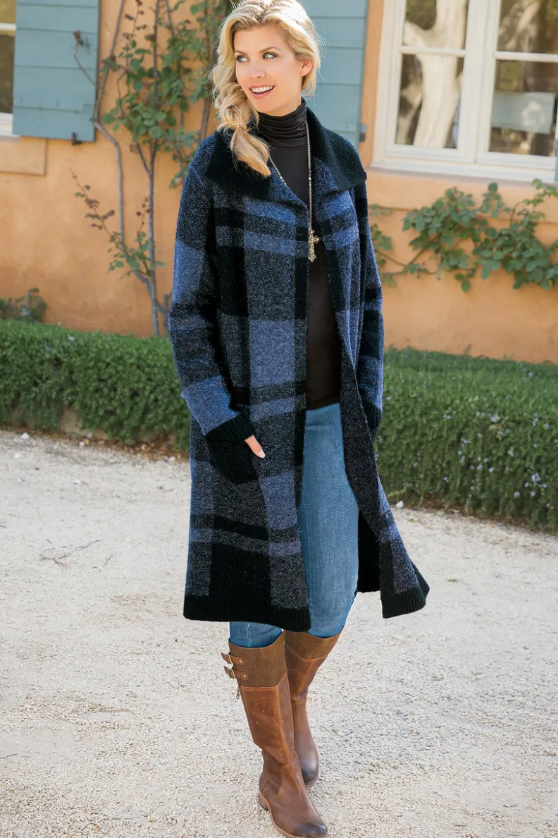 Soft Surroundings Posh Plaid Cardigan| Sweaters & Cardigans