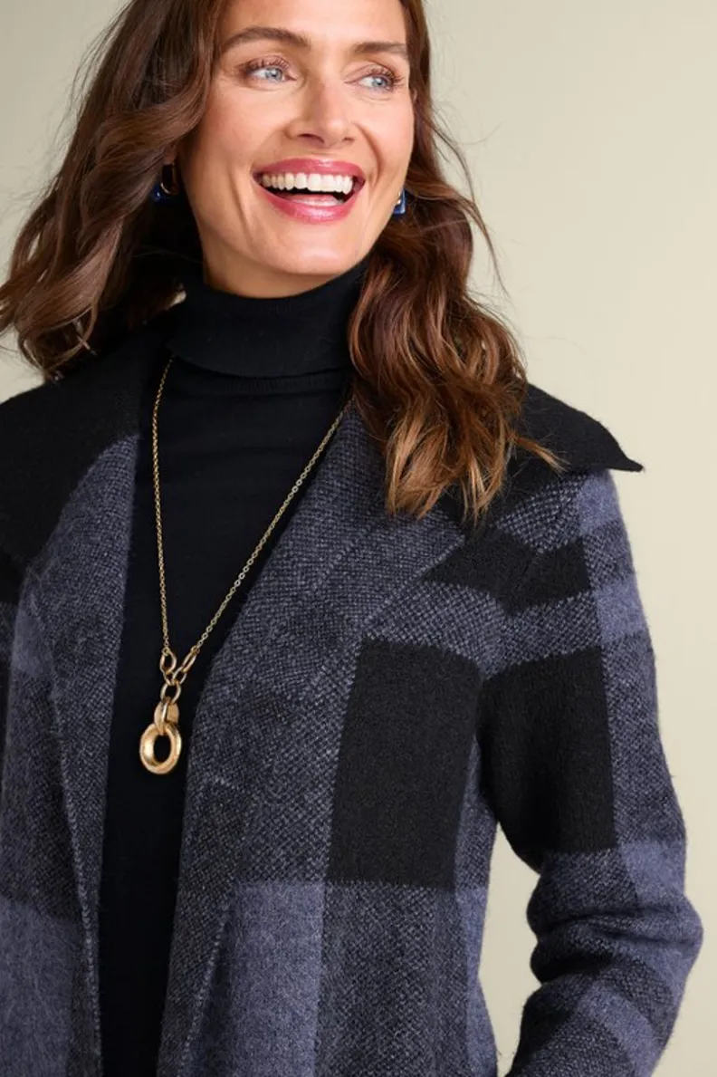 Soft Surroundings Posh Plaid Cardigan| Sweaters & Cardigans