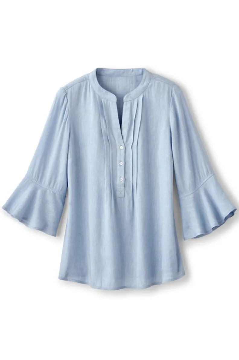 Soft Surroundings Raisa Linen Blend Top| Tops