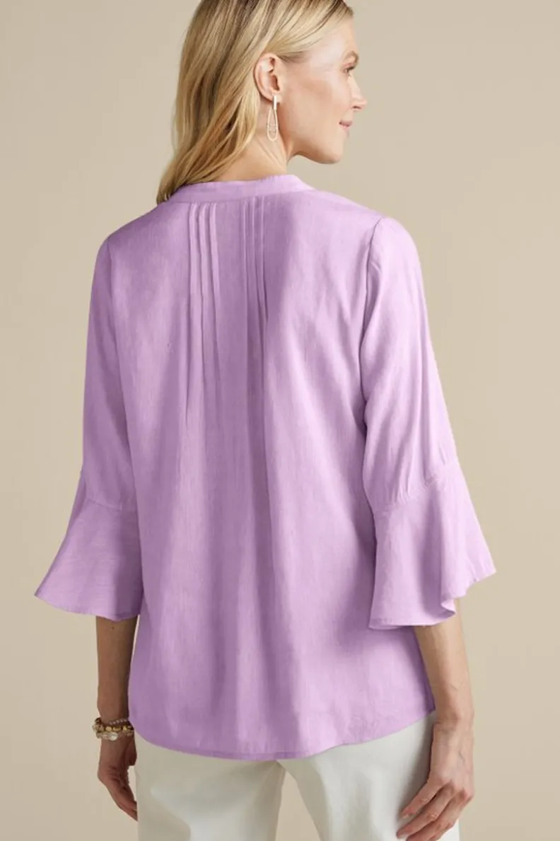 Soft Surroundings Raisa Linen Blend Top| Tops