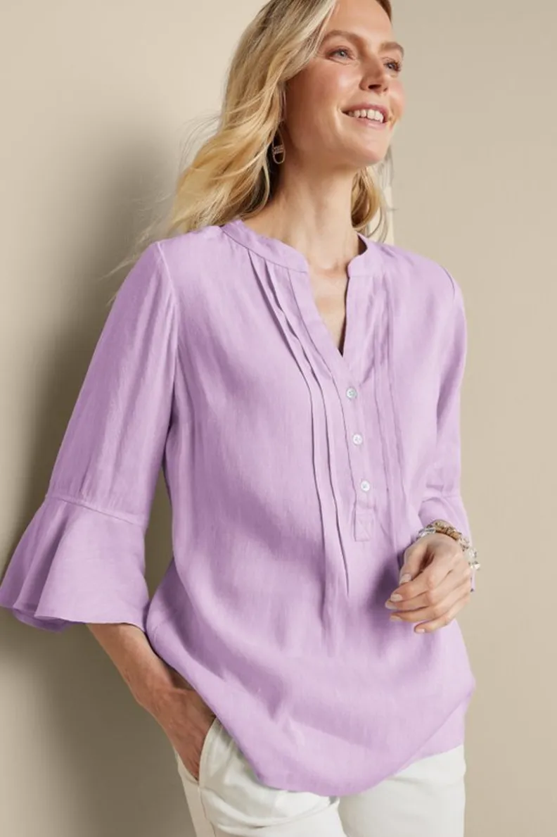 Soft Surroundings Raisa Linen Blend Top| Tops