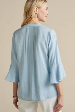 Soft Surroundings Raisa Linen Blend Top| Tops