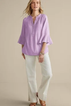 Soft Surroundings Raisa Linen Blend Top| Tops