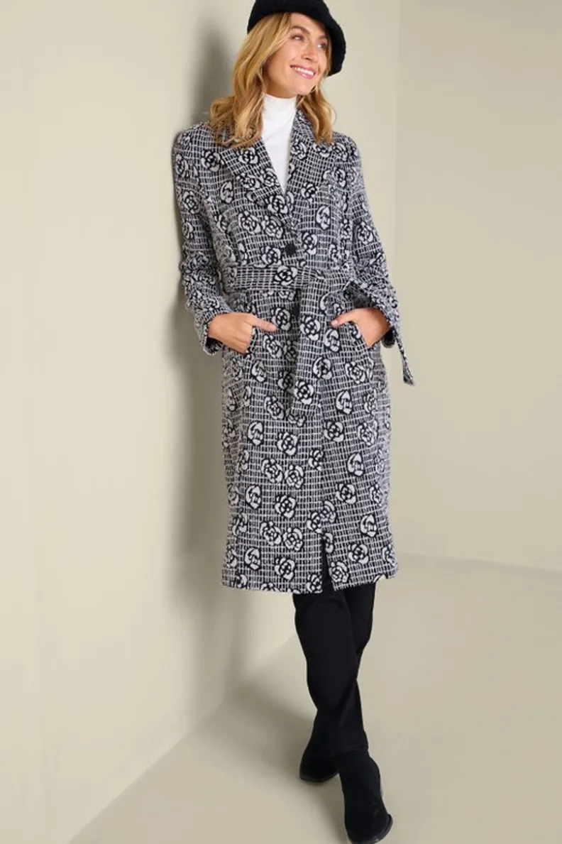Soft Surroundings Rami Jacquard Coat| Jackets & Coats