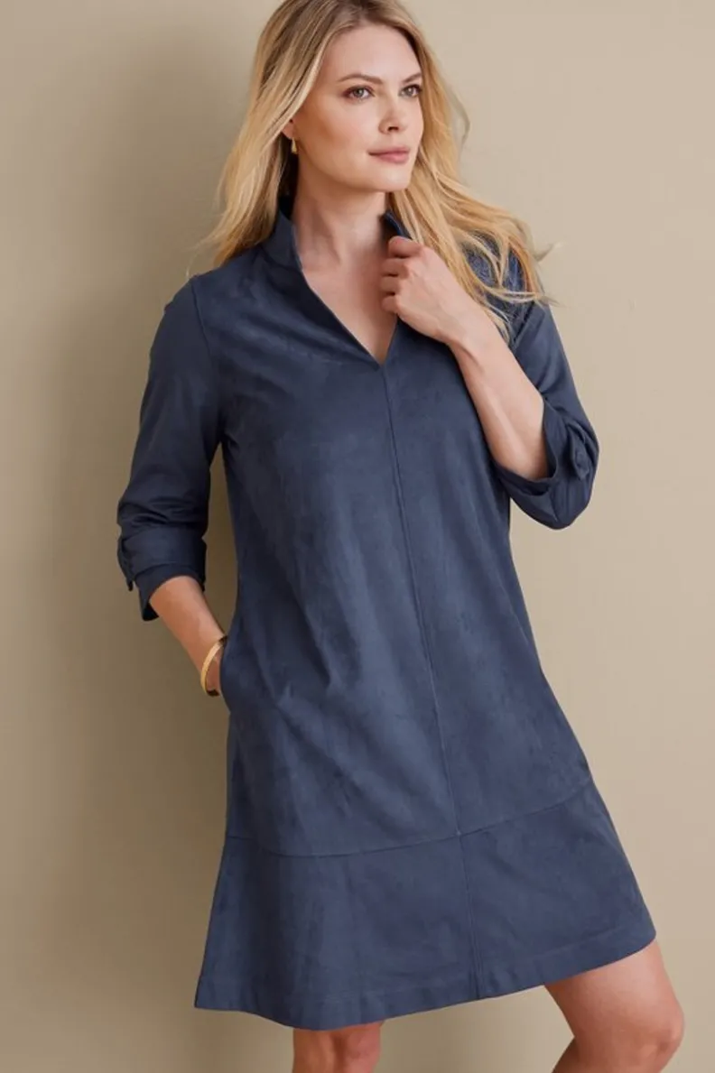 Soft Surroundings Rani Faux Suede Dress| Dresses