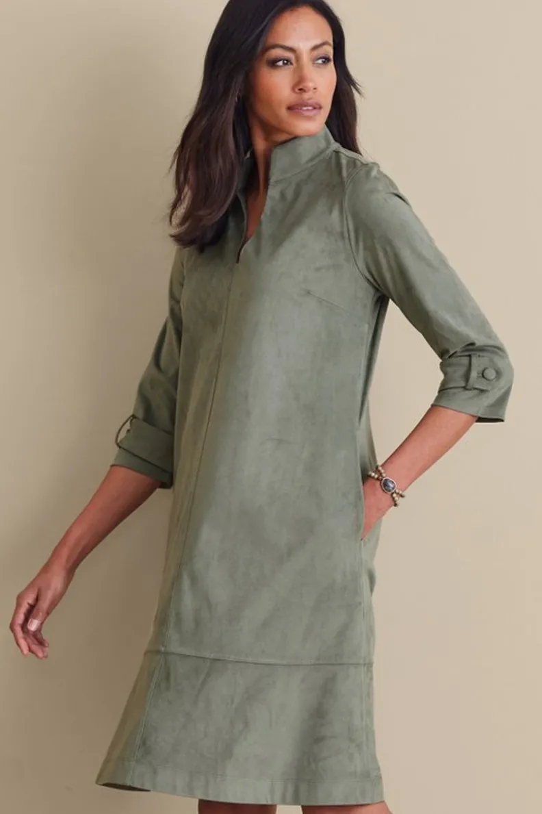 Soft Surroundings Rani Faux Suede Dress| Dresses