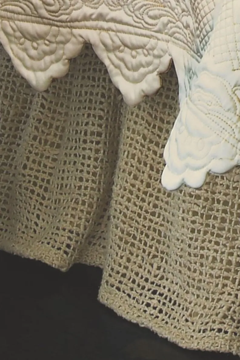 Soft Surroundings Raw Silk Woven Bedskirt| Bedding|Bedding Collections