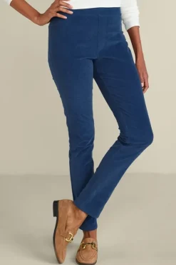 Soft Surroundings Rockland Corduroy Slim Leg Pull On Pants| Pants