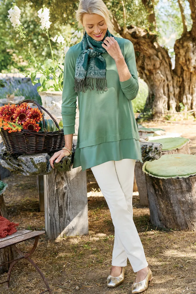 Soft Surroundings Rockland Corduroy Slim Leg Pull On Pants| Pants