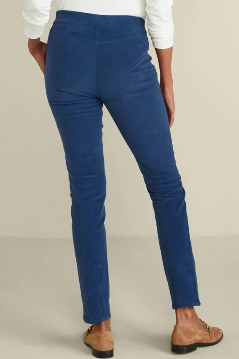 Soft Surroundings Rockland Corduroy Slim Leg Pull On Pants| Pants