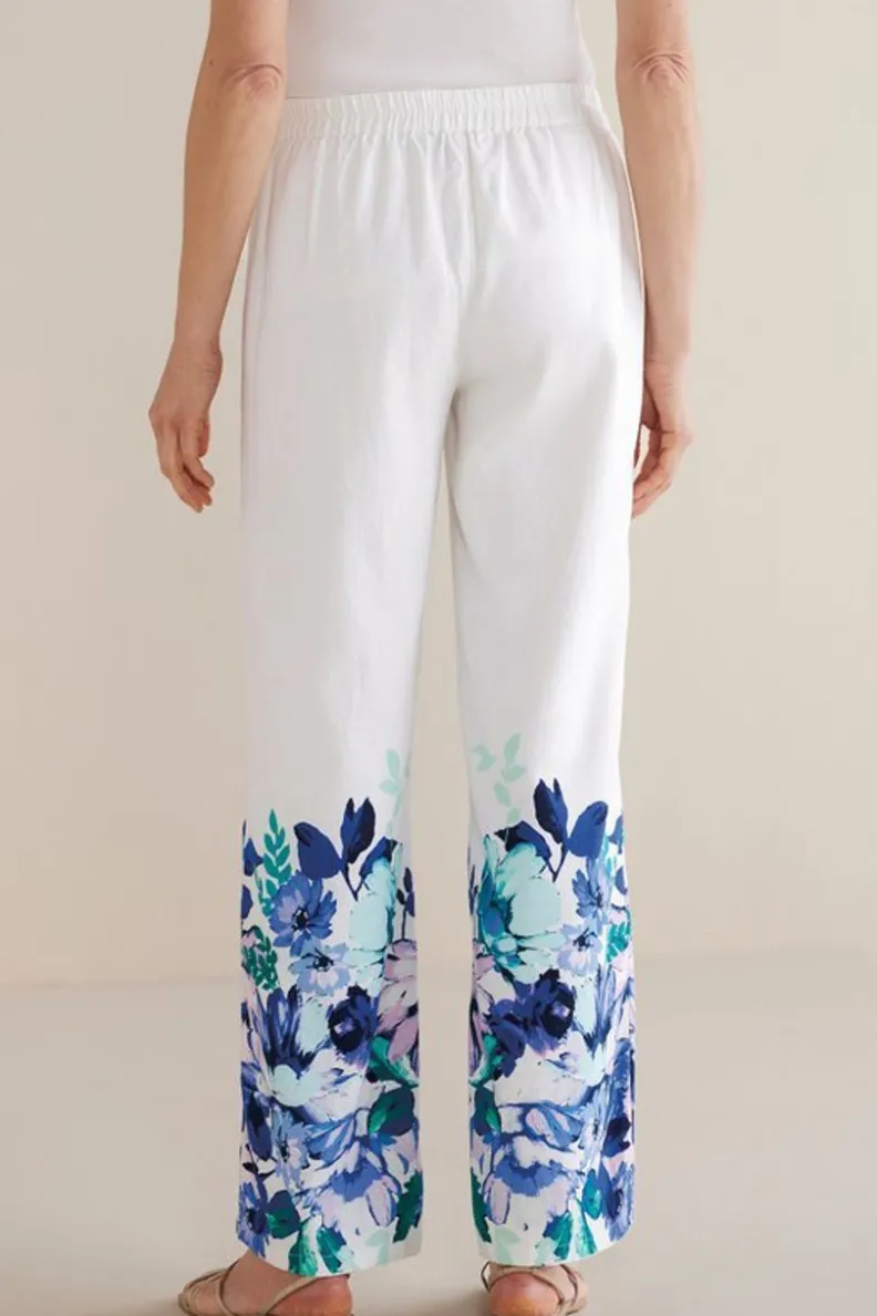 Soft Surroundings Ronna Linen Blend Wide Leg Pants| Pants