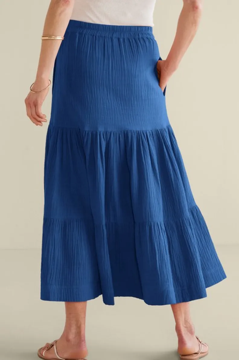 Soft Surroundings Ruari Gauze Maxi Skirt| Skirts