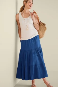 Soft Surroundings Ruari Gauze Maxi Skirt| Skirts