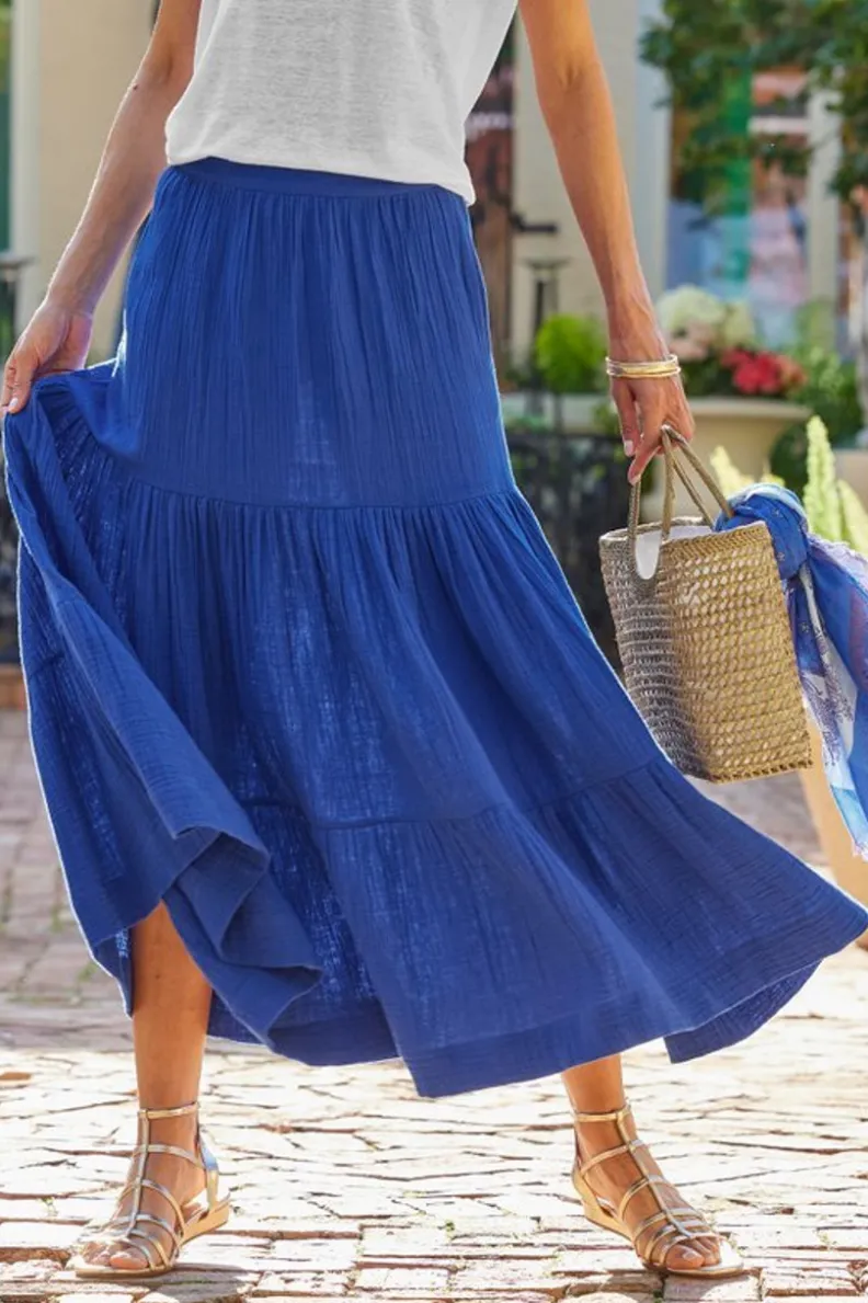 Soft Surroundings Ruari Gauze Maxi Skirt| Skirts
