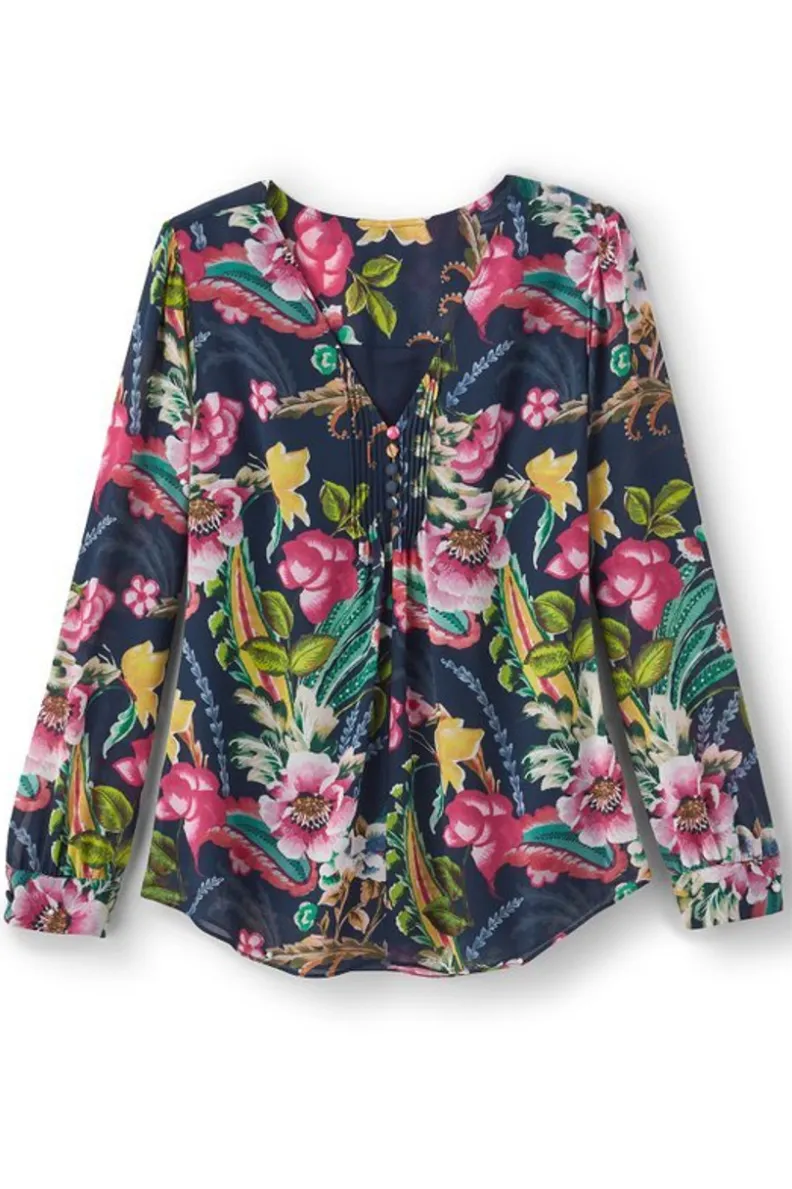 Soft Surroundings Samantha Georgette Top| Tops