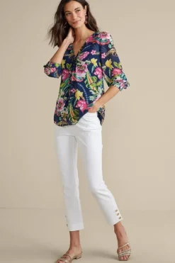 Soft Surroundings Samantha Georgette Top| Tops