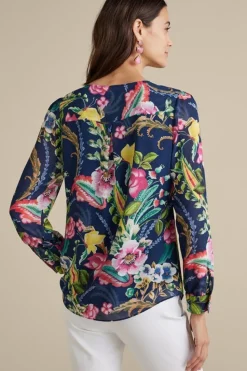 Soft Surroundings Samantha Georgette Top| Tops