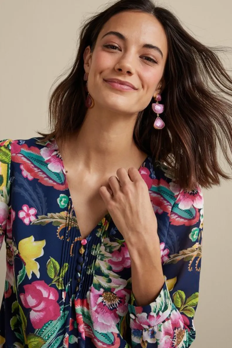 Soft Surroundings Samantha Georgette Top| Tops