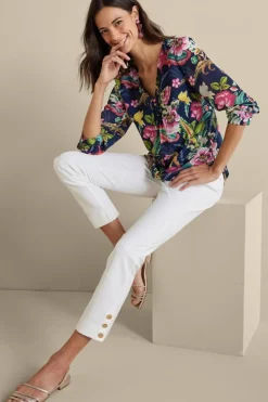 Soft Surroundings Samantha Georgette Top| Tops