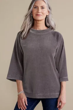 Soft Surroundings Samina Corduroy Pullover| Tops
