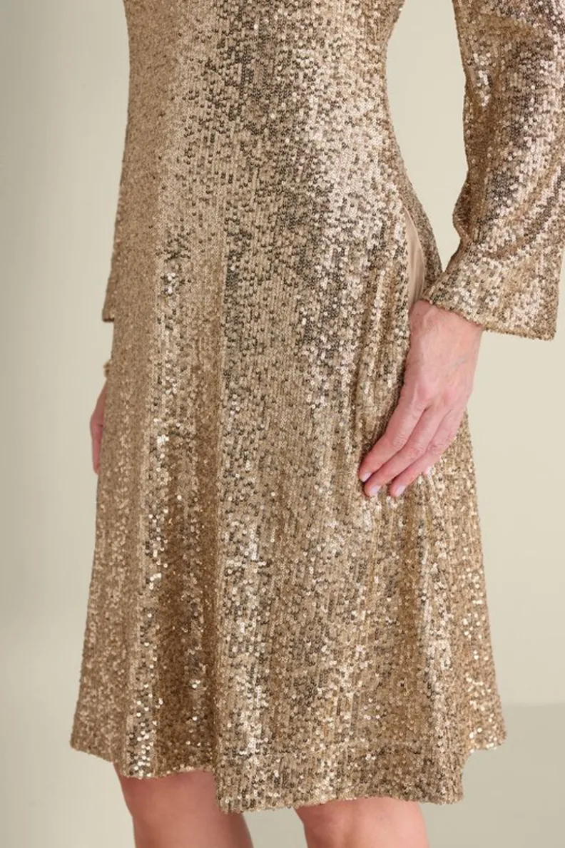 Soft Surroundings Sancerre Sequin Dress| Dresses