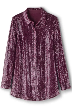 Soft Surroundings Sancerre Sequin Shirt| Tops