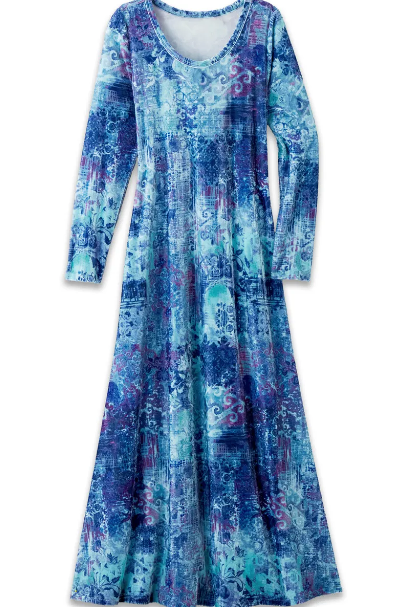 Soft Surroundings Santiago Stretch Velvet Dress| Dresses