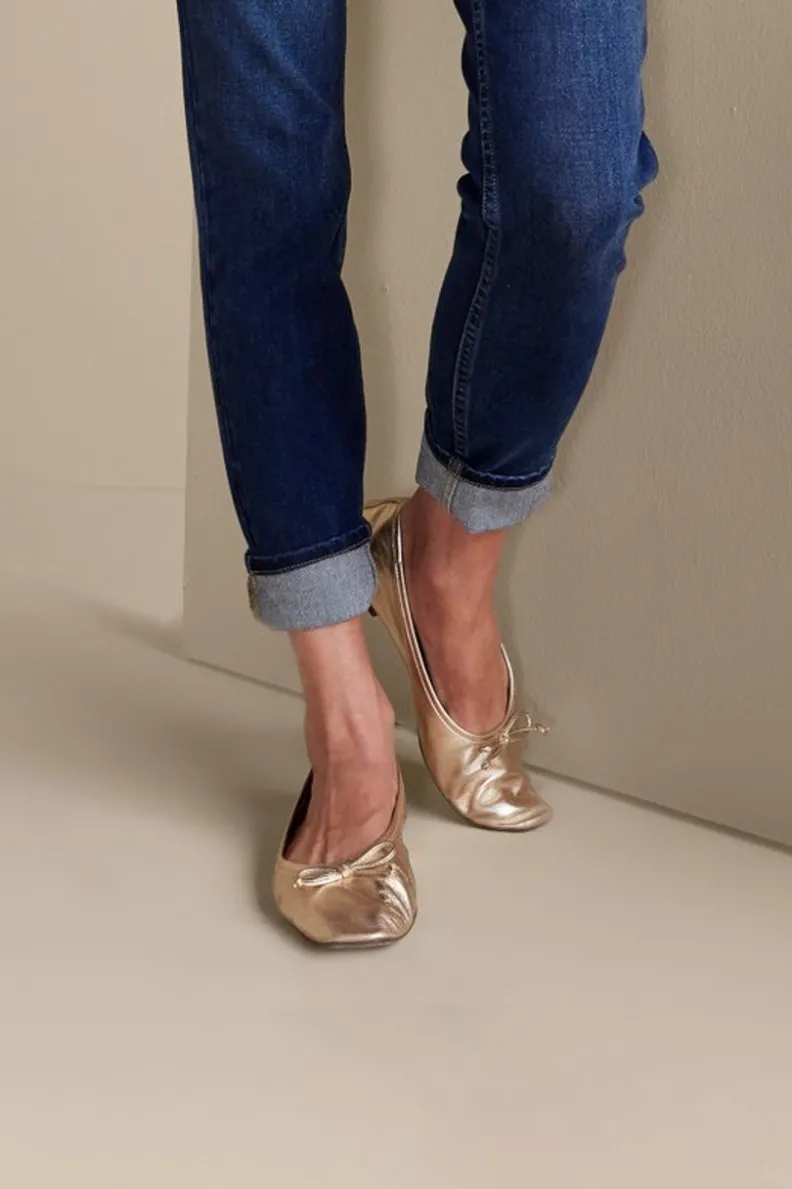 Soft Surroundings Schutz Arissa Bow Ballet Flat| Shoes