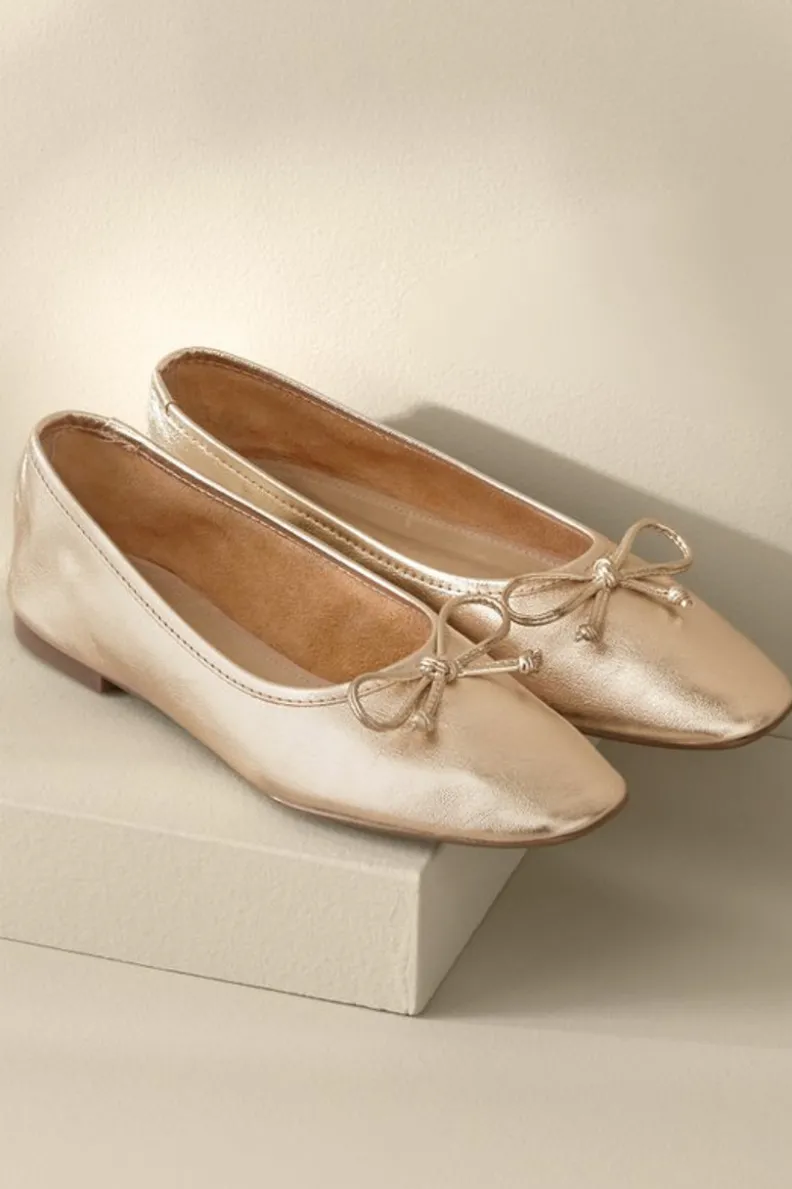 Soft Surroundings Schutz Arissa Bow Ballet Flat| Shoes