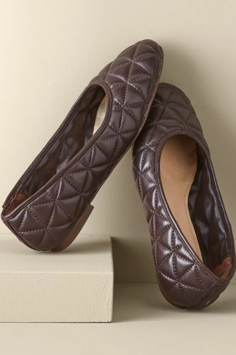 Soft Surroundings Schutz Arissa Quilted Ballet Flat| Shoes