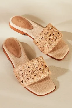 Soft Surroundings Schutz Ayla Raffia Slides| Shoes
