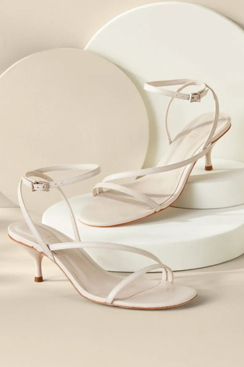 Soft Surroundings Schutz Helene Kitten Heel Sandal| Shoes