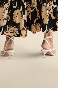 Soft Surroundings Schutz Helene Kitten Heel Sandal| Shoes
