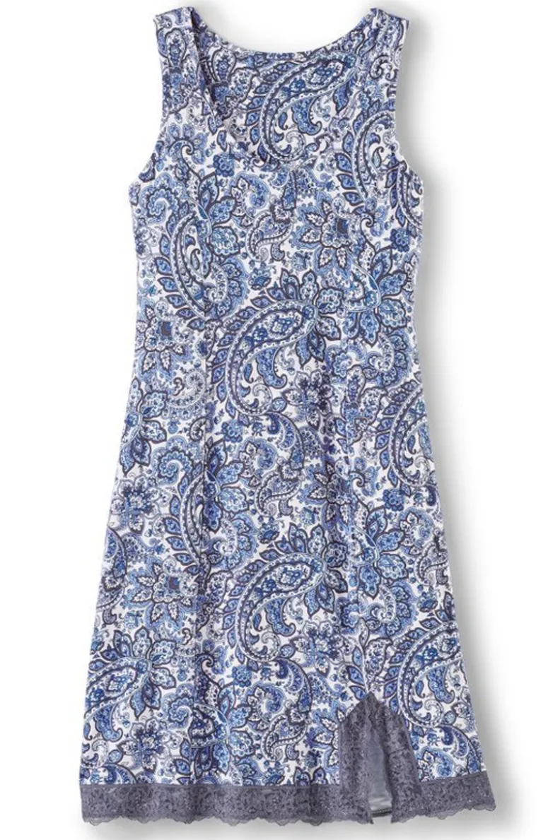 Soft Surroundings Serenity Bamboo Shelf Bra Sleep Dress| Dresses|Sleepwear & Lounge