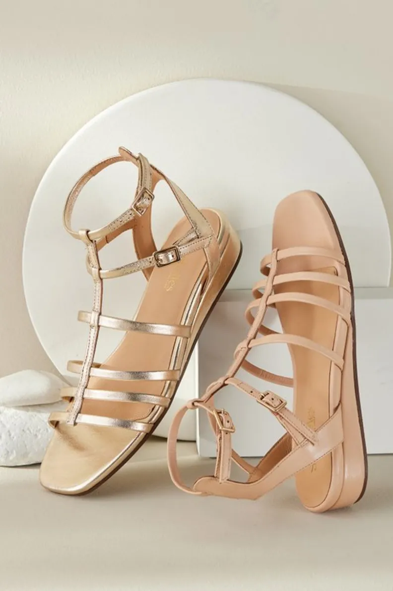 Soft Surroundings Seychelles Luxurious Strappy Sandal| Shoes