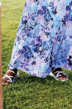 Soft Surroundings Seychelles Rule The World Strappy Slide| Shoes