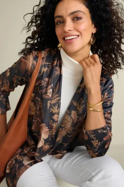Soft Surroundings Shape Drape Faux Suede Jacket| Toppers|Jackets & Coats