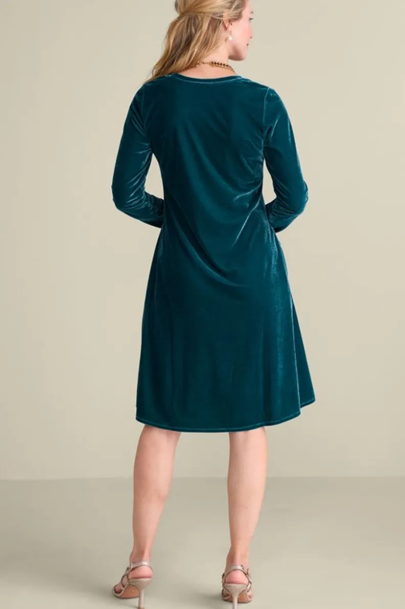Soft Surroundings Short Santiago Velvet Dress| Dresses
