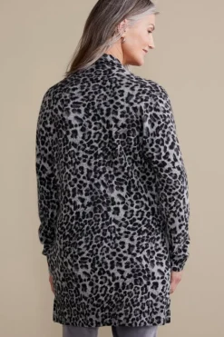 Soft Surroundings Sibyl Cashmere Printed Cardigan| Tops|Sweaters & Cardigans