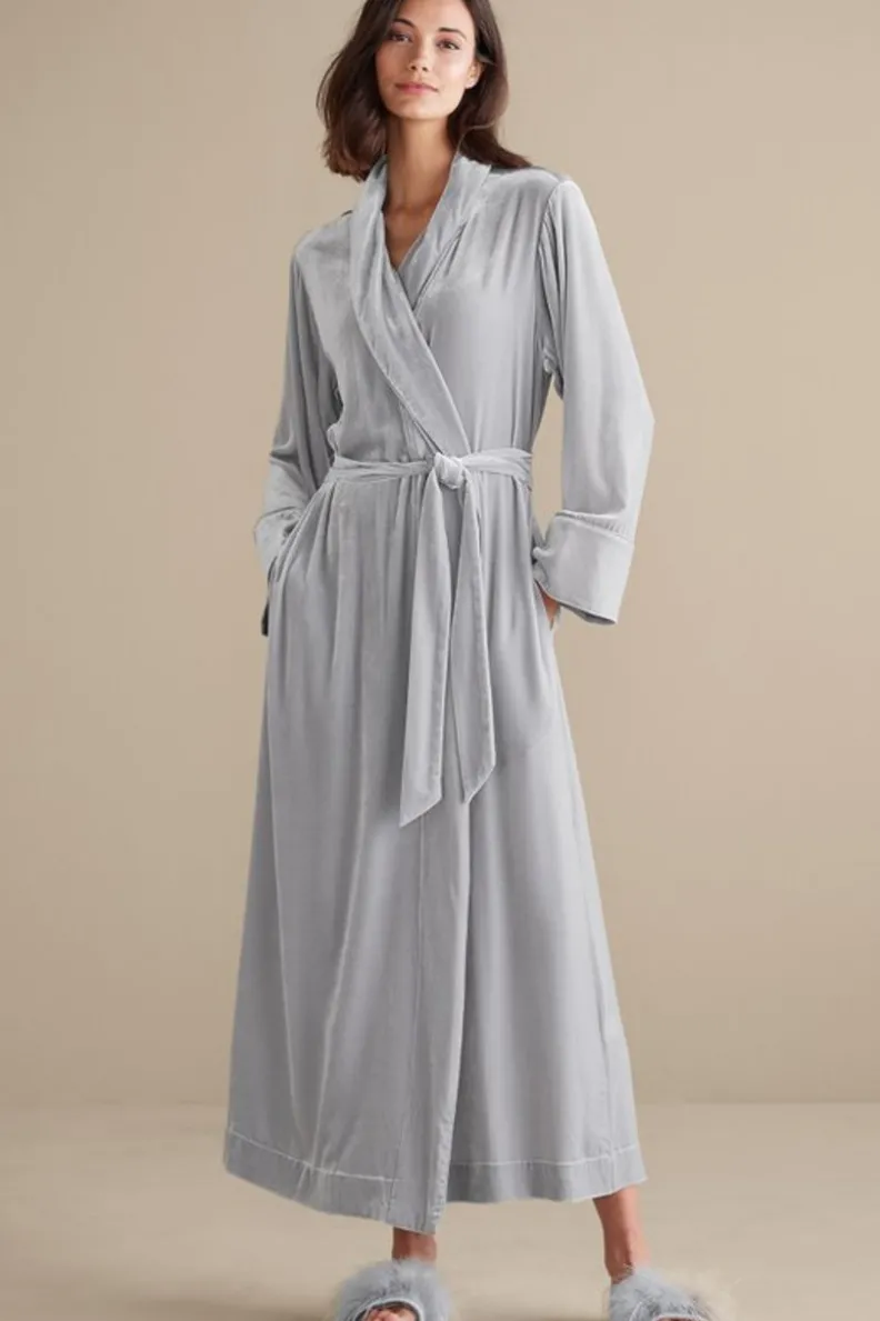 Soft Surroundings Silk Velvet Robe| Sleepwear & Lounge