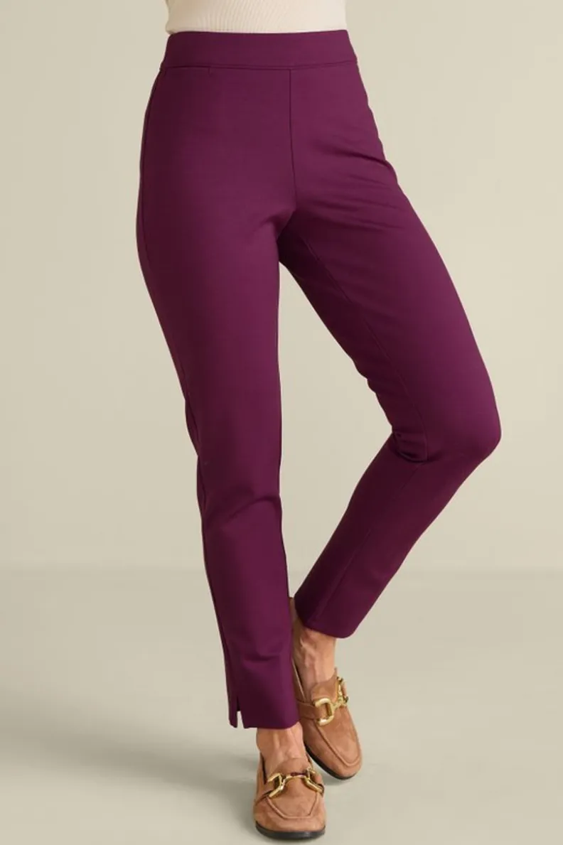 Soft Surroundings Soft Essential Ponte Slim Leg Pants| Pants