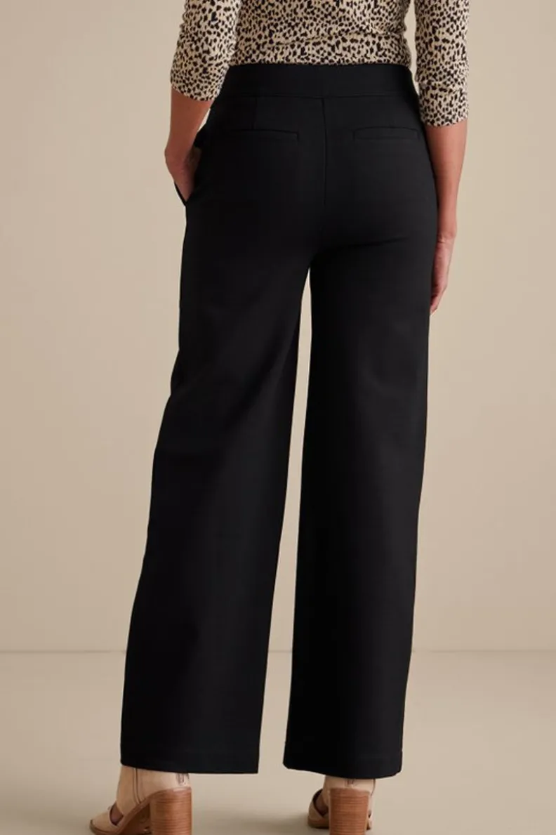 Soft Surroundings Soft Essential Ponte Wide Leg Pants| Pants