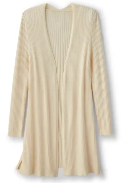 Soft Surroundings Soft Essential Ribbed Long Cardi| Tops|Sweaters & Cardigans
